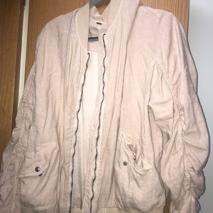Free People Petal Pink bomber jacket